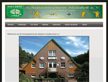 Tablet Screenshot of halsbeker-schuetzenverein.de